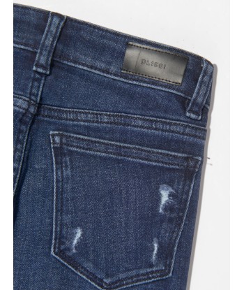 DL1961 Girls Chloe Distressed Skinny Jeans in Blue des créatures d'habitude