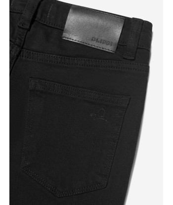 DL1961 Boys Brady Slim Fit Jeans in Black les ligaments