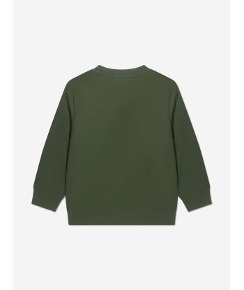 EA7 Emporio Armani Boys Logo Sweatshirt in Green l'évolution des habitudes 