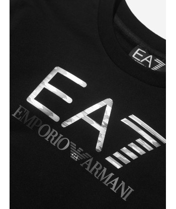 EA7 Emporio Armani Boys Logo Sweatshirt in Black est présent 