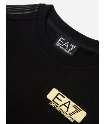 EA7 Emporio Armani Boys Logo Sweatshirt in Black la livraison gratuite