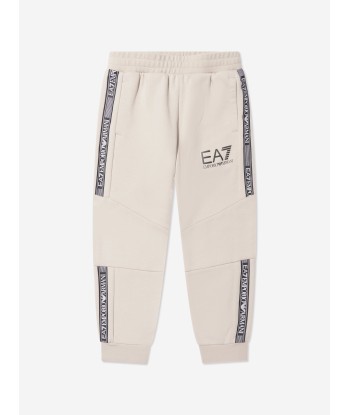 EA7 Emporio Armani Boys Logo Joggers in Beige Toutes les collections ici