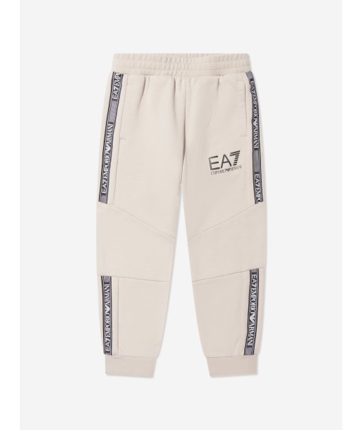 EA7 Emporio Armani Boys Logo Joggers in Beige Toutes les collections ici