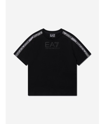 EA7 Emporio Armani Boys Logo T-Shirt in Black livraison gratuite