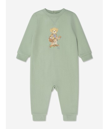 Ralph Lauren Baby Boys Bear Romper in Green Toutes les collections ici