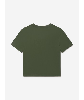 EA7 Emporio Armani Boys Logo T-Shirt in Green À commander