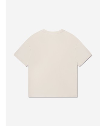 EA7 Emporio Armani Boys Logo T-Shirt in Beige en ligne des produits 