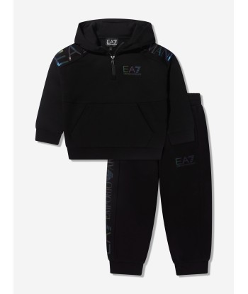 EA7 Emporio Armani Boys Logo Tracksuit in Black de votre