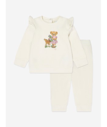 Ralph Lauren Baby Girls Bear Tracksuit in Ivory suggérées chez