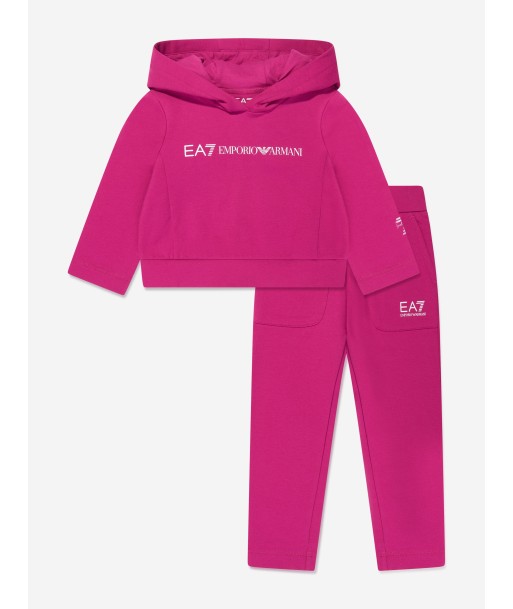 EA7 Emporio Armani Girls Logo Tracksuit in Pink En savoir plus