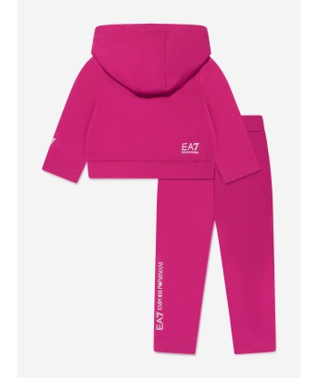 EA7 Emporio Armani Girls Logo Tracksuit in Pink En savoir plus