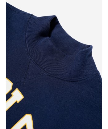 Ralph Lauren Girls Varsity Polo Sweatshirt in Navy français