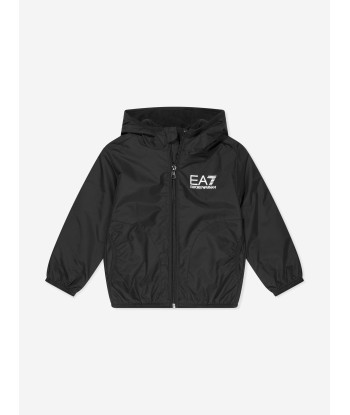 EA7 Emporio Armani Boys Zip Up Jacket in Black livraison gratuite