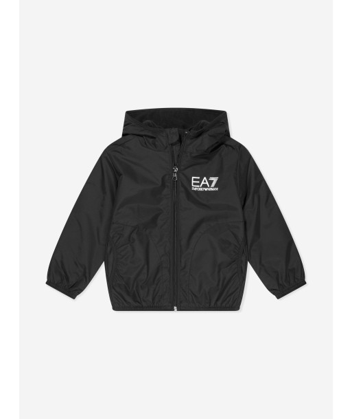 EA7 Emporio Armani Boys Zip Up Jacket in Black livraison gratuite