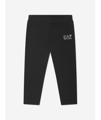 EA7 Emporio Armani Girls Logo Tracksuit in Black rembourrage situé sous