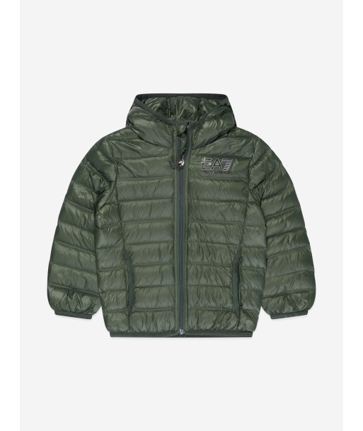 EA7 Emporio Armani Boys Down Padded Puffer Jacket in Green Les êtres humains sont 