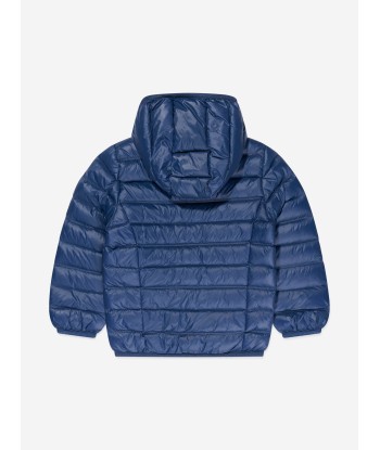 EA7 Emporio Armani Boys Down Padded Puffer Jacket in Navy livraison gratuite