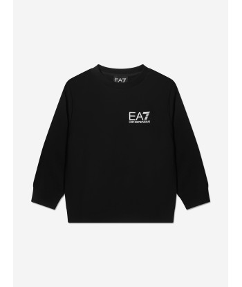 EA7 Emporio Armani Boys Logo Sweatshirt in Black pas cheres