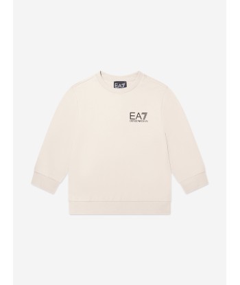 EA7 Emporio Armani Boys Logo Sweatshirt in Beige Voir les baskets