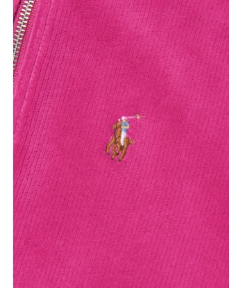 Ralph Lauren Girls Half Zip Sweatshirt in Pink Economisez 