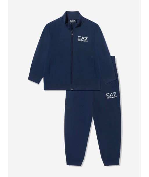 EA7 Emporio Armani Boys Logo Tracksuit in Navy chez Cornerstreet bien 