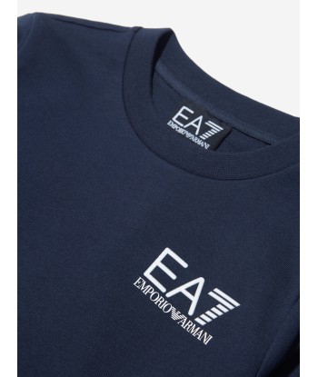 EA7 Emporio Armani Boys Logo Sweatshirt in Navy pas cher chine