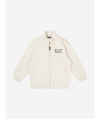 EA7 Emporio Armani Boys Logo Tracksuit in Beige soldes