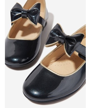 Andanines Girls Mary Jane Shoes With Bow Strap in Black pour bénéficier 