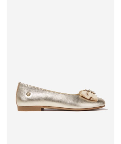 Andanines Girls Slip On Pumps in Gold pour bénéficier 