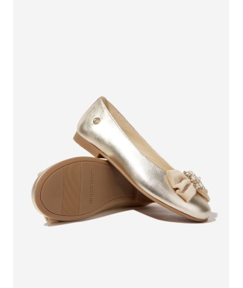 Andanines Girls Slip On Pumps in Gold pour bénéficier 