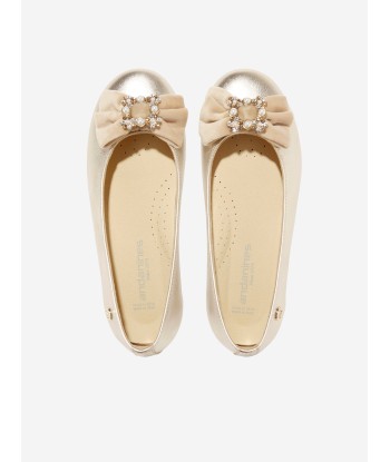 Andanines Girls Slip On Pumps in Gold pour bénéficier 