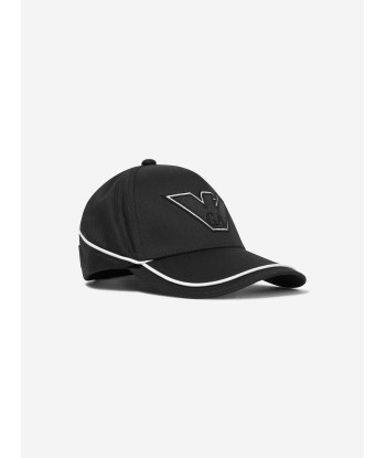 Emporio Armani Boys Logo Cap in Black pas cher chine