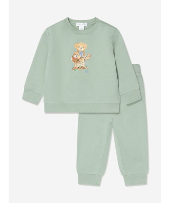 Ralph Lauren Baby Boys Bear Tracksuit in Green Voir les baskets