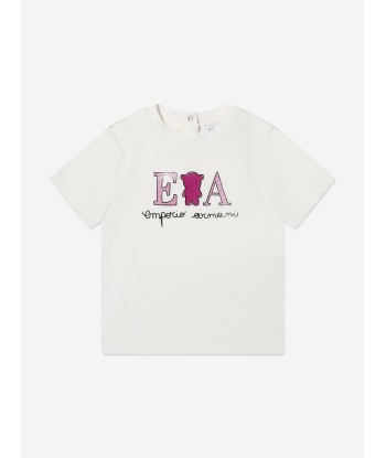 Emporio Armani Baby Girls T-Shirts Set in White JUSQU'A -70%! 