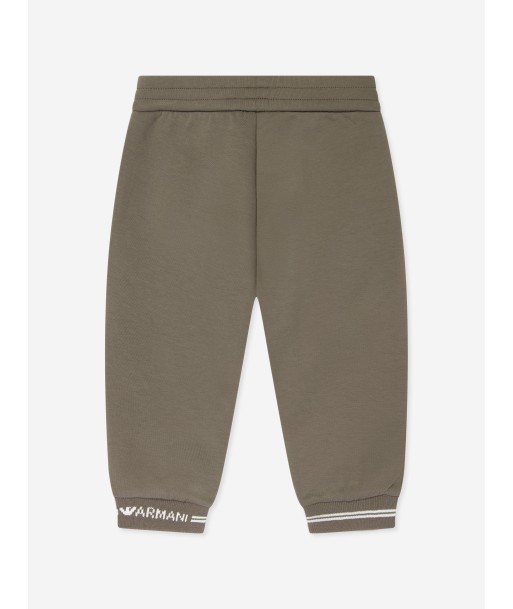 Emporio Armani Baby Boys Logo Jogges in Brown shop