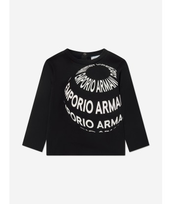 Emporio Armani Baby Boys Long Sleeve T-Shirts Set in Ivory rembourrage situé sous