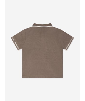 Emporio Armani Baby Boys Logo Polo Shirt in Brown le concept de la Pate a emporter 