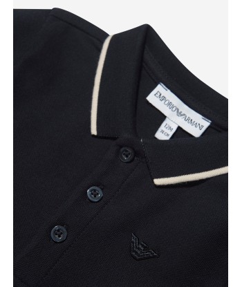 Emporio Armani Baby Boys Logo Polo Shirt in Navy Comparez et commandez 