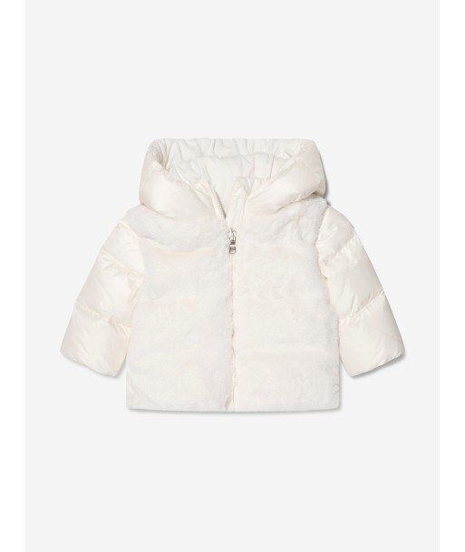 Moncler Enfant Baby Girls Down Padded Natas Jacket in White de l' environnement