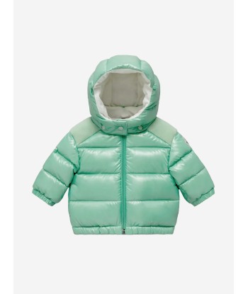 Moncler Enfant Baby Girls Down Padded Valya Jacket in Green france