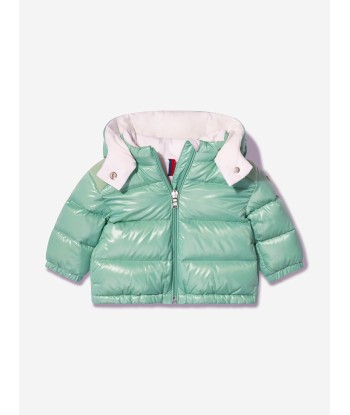 Moncler Enfant Baby Girls Down Padded Valya Jacket in Green france