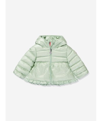 Moncler Enfant Baby Girls Down Padded Odile Jacket in Green la chaussure