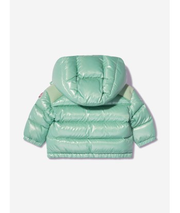 Moncler Enfant Baby Girls Down Padded Valya Jacket in Green france