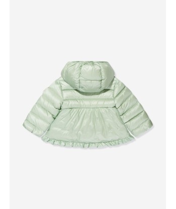 Moncler Enfant Baby Girls Down Padded Odile Jacket in Green la chaussure