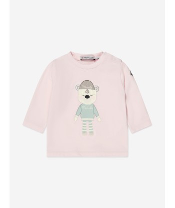 Moncler Enfant Baby Girls Long Sleeve T-Shirt in Pink Vous souhaitez 