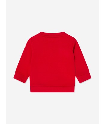 Moncler Enfant Baby Boys Logo Sweatshirt in Red Economisez 