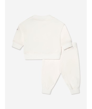 Moncler Enfant Baby Girls Tracksuit in White paiement sécurisé