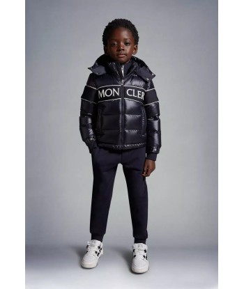 Moncler Enfant Kids Down Padded Truyere Jacket in Navy vente chaude votre 