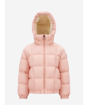 Moncler Enfant Girls Down Padded Ana Jacket in Pink offre 