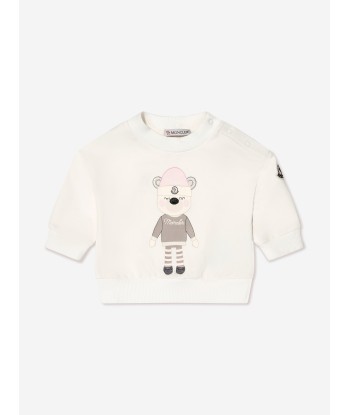 Moncler Enfant Baby Girls Tracksuit in White paiement sécurisé